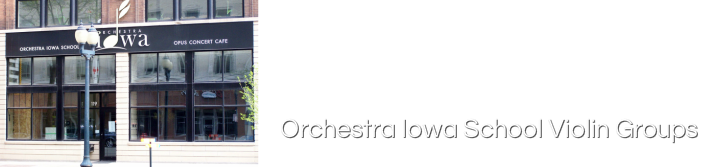 Orchestra Iowa School Violin Groups